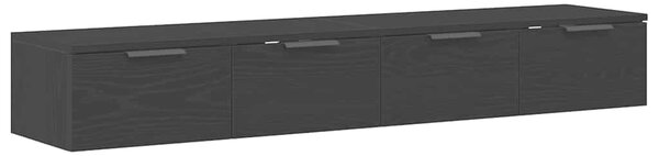 Nástěnná skříň 2 ks Černý dub 68 x 30 x 20 cm Kompozitní dřevo 3333074