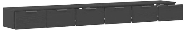 Nástěnná skříň 2 ks Černý dub 102 x 30 x 20 cm Kompozitní dřevo 3333075