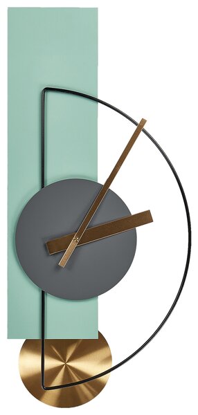 Nástěnné hodiny CEVINS 31 cm Kov Světle zelená