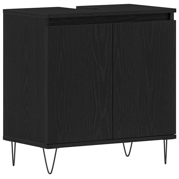 Sada koupelnového nábytku 3 ks Černý dub 30 x 30 x 190 cm 3333099