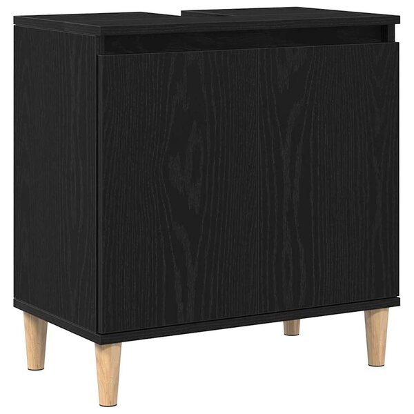 Sada koupelnového nábytku 3 ks Černý dub 30 x 30 x 180 cm 3333088