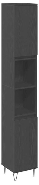 Sada koupelnového nábytku 3 ks Černý dub 30 x 30 x 190 cm 3333099