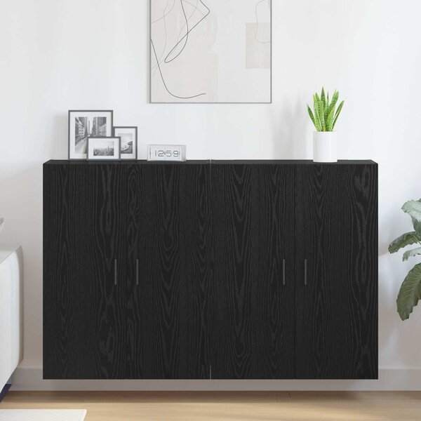 Nástěnná skříň 2 ks Černý dub 69,5 x 34 x 90 cm 3333103