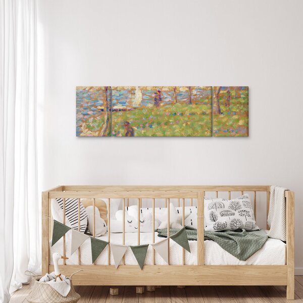 Obraz - Georges Seurat, Study for "La Grande Jatte", reprodukce (170x50 cm)