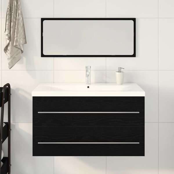 Skříňka pod umyvadlo 3 ks Černý dub 90 x 38,5 x 48 cm 3333134