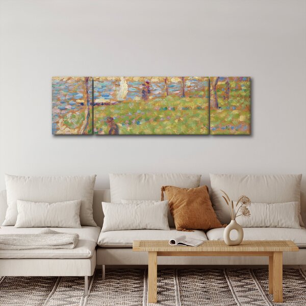 Obraz - Georges Seurat, Study for "La Grande Jatte", reprodukce (170x50 cm)