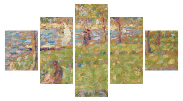 Obraz - Georges Seurat, Study for "La Grande Jatte", reprodukce (125x70 cm)