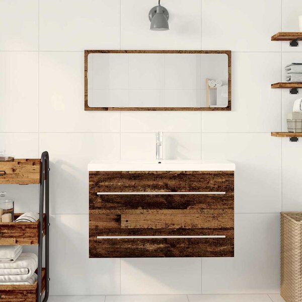 Skříňka pod umyvadlo se zásuvkou Staré dřevo 80 x 38,5 x 48 cm 3333132
