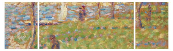 Obraz - Georges Seurat, Study for "La Grande Jatte", reprodukce (170x50 cm)