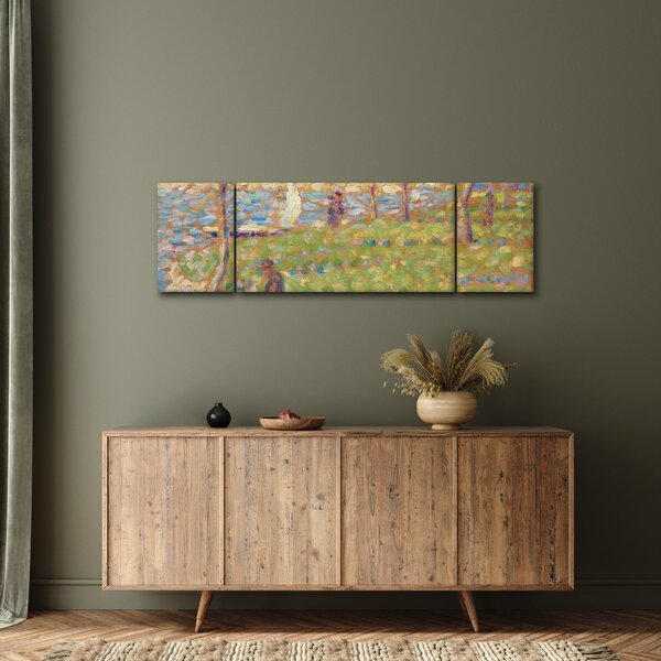 Obraz - Georges Seurat, Study for "La Grande Jatte", reprodukce (170x50 cm)