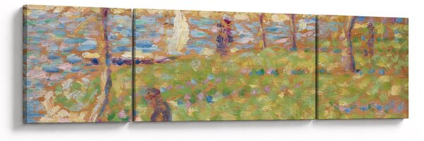Obraz - Georges Seurat, Study for "La Grande Jatte", reprodukce (170x50 cm)