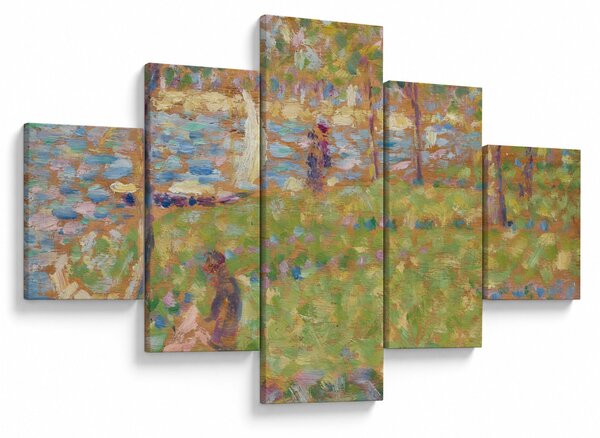 Obraz - Georges Seurat, Study for "La Grande Jatte", reprodukce (125x70 cm)
