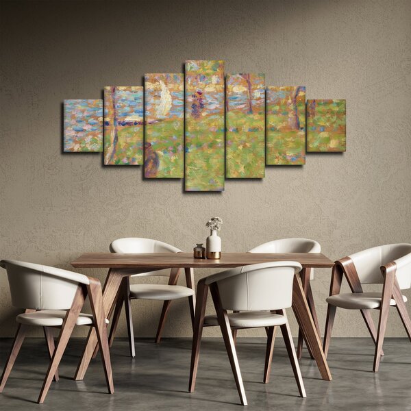 Obraz - Georges Seurat, Study for "La Grande Jatte", reprodukce (210x100 cm)