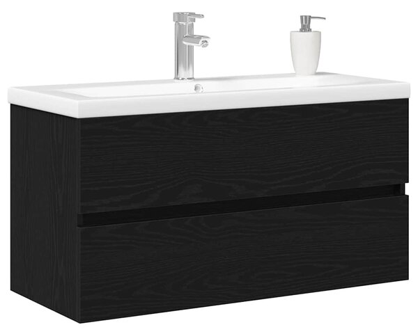 Skříňka pod umyvadlo Černý dub 90 x 39 x 62 cm Kompozitní dřevo 3333146