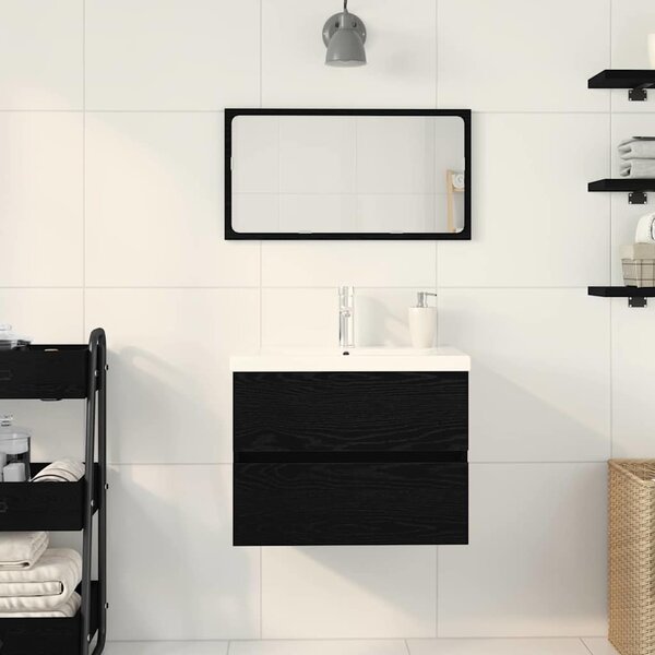 Skříňka pod umyvadlo Černý dub 60 x 39 x 62 cm Kompozitní dřevo 3333143