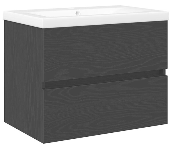 Skříňka pod umyvadlo Černý dub 60 x 39 x 62 cm Kompozitní dřevo 3333148