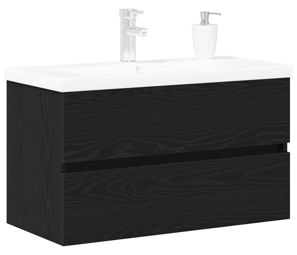 Skříňka pod umyvadlo Černý dub 80 x 39 x 62 cm Kompozitní dřevo 3333142