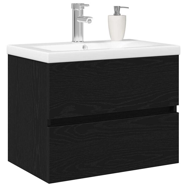 Skříňka pod umyvadlo Černý dub 60 x 39 x 62 cm Kompozitní dřevo 3333148