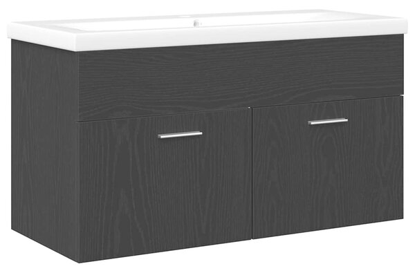 Koupelnová skříň Černý dub 90 x 38,5 x 46 cm Kompozitní dřevo 3333138