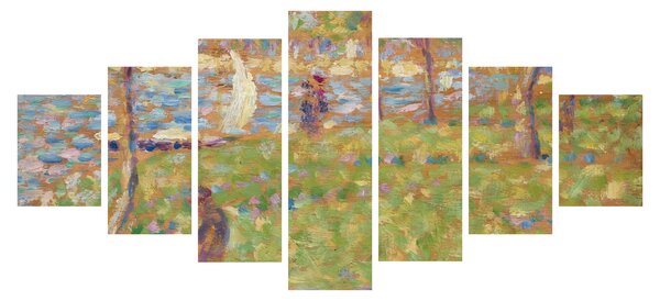 Obraz - Georges Seurat, Study for "La Grande Jatte", reprodukce (210x100 cm)