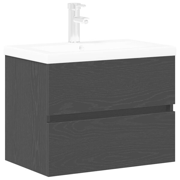 Skříňka pod umyvadlo Černý dub 60 x 39 x 62 cm Kompozitní dřevo 3333143
