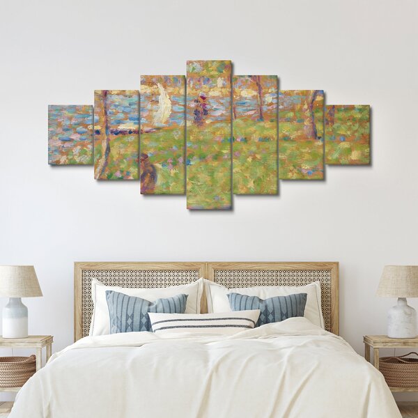 Obraz - Georges Seurat, Study for "La Grande Jatte", reprodukce (210x100 cm)