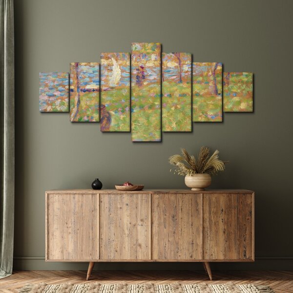 Obraz - Georges Seurat, Study for "La Grande Jatte", reprodukce (210x100 cm)