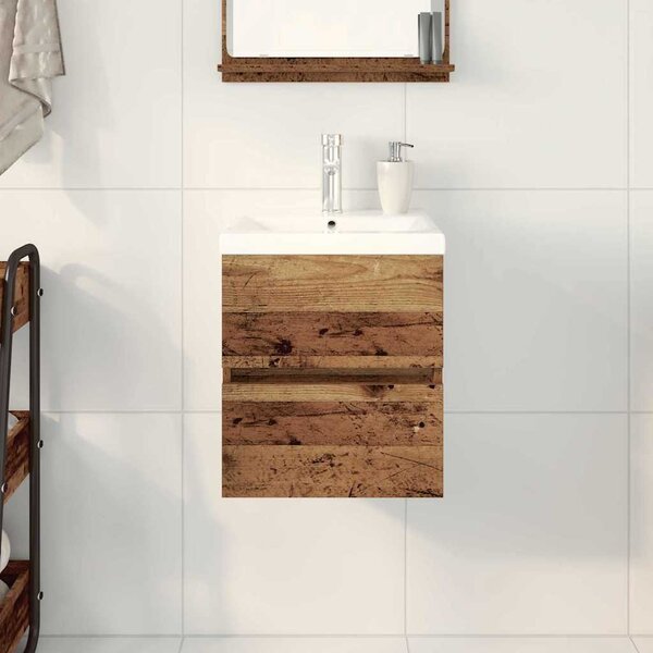 Skříňka pod umyvadlo Černý dub 80 x 39 x 62 cm Kompozitní dřevo 3333149