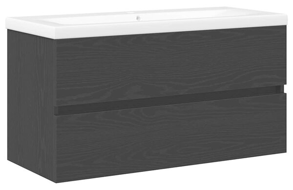 Skříňka pod umyvadlo Černý dub 90 x 39 x 62 cm Kompozitní dřevo 3333146