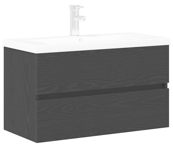 Skříňka pod umyvadlo Černý dub 80 x 39 x 62 cm Kompozitní dřevo 3333142