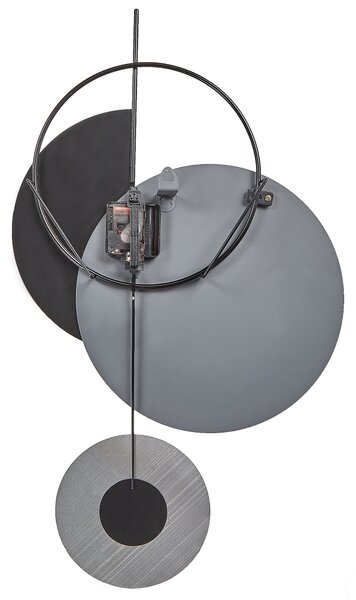 Nástěnné hodiny NENDAZ 32 cm Kov Šedá