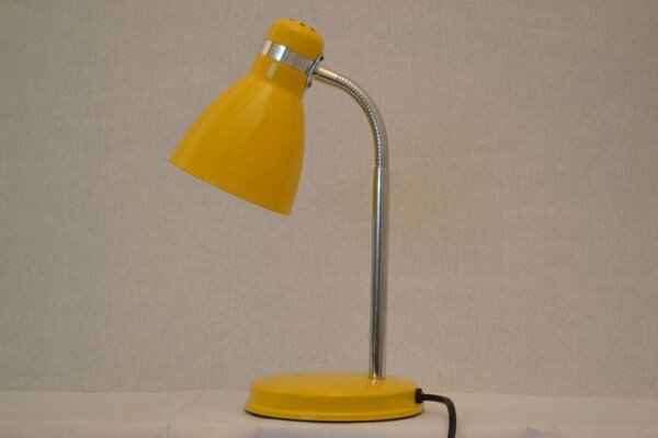 Stolní retro lampa FANDA, žlutá