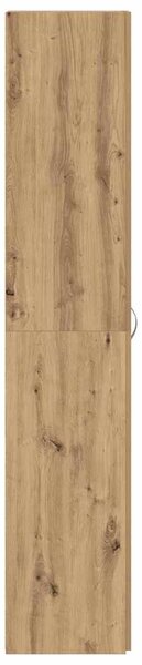 Skříň na obuv 80 x 35.5 x 180 cm Kompozitní dřevo Hnědá 3333844