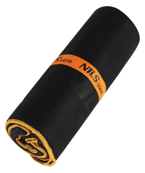 NAR12 ČERNÝ/ORANŽOVÝ RUČNÍK Z MIKROVLÁKNA NILS AQUA