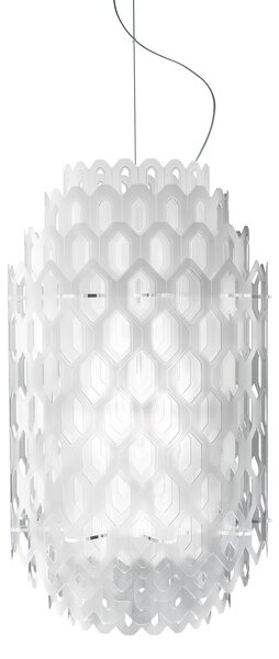 SLAMP CHNSS00WHT01T00E27EU Chantal suspension S, bílé svítidlo pro zavěšení, 4xE27, výška 60cm