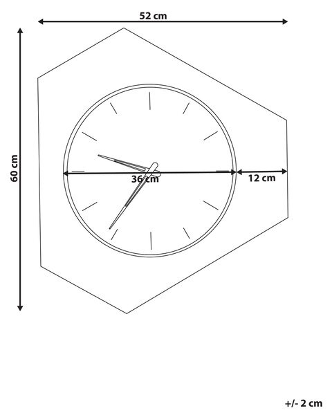 Nástěnné hodiny SAILON 52 cm Bílá