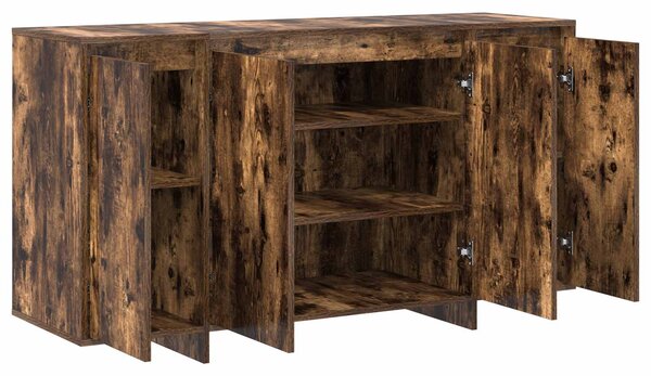 Servírovací skříň Kouřový dub 135 x 41 x 75 cm Kompozitní dřevo 3333890