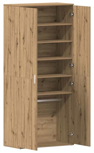 Skříň na obuv 80 x 39 x 178 cm Kompozitní dřevo Artisanový dub 3333874