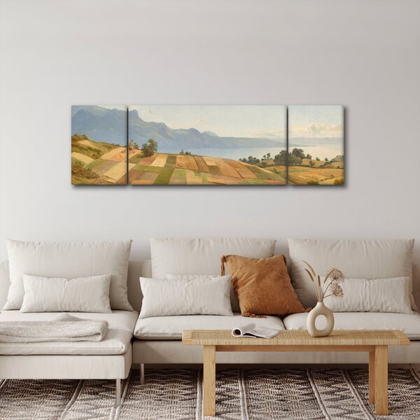 Obraz - Alexandre Calame, Swiss Landscape, reprodukce (170x50 cm)