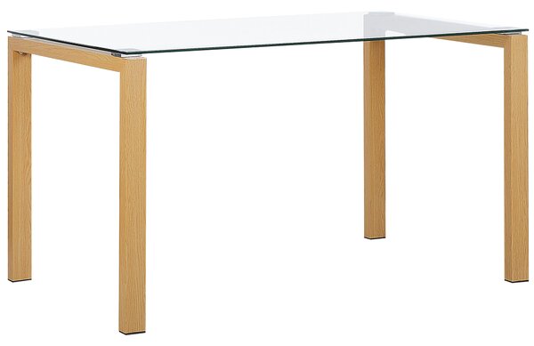 Skleněný jídelní stůl TAVIRA 130 x 80 cm
