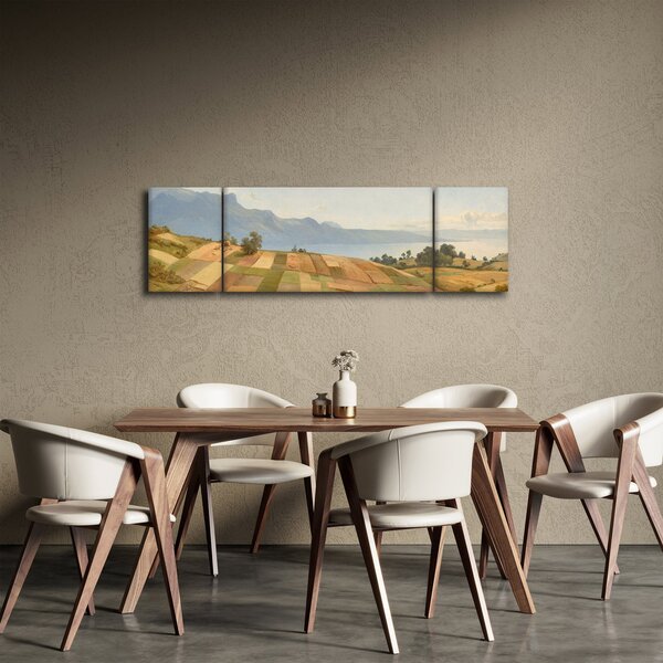 Obraz - Alexandre Calame, Swiss Landscape, reprodukce (170x50 cm)