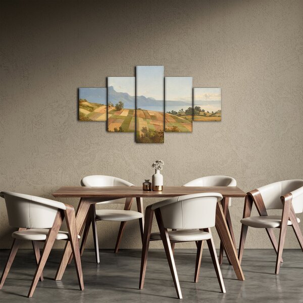 Obraz - Alexandre Calame, Swiss Landscape, reprodukce (125x70 cm)