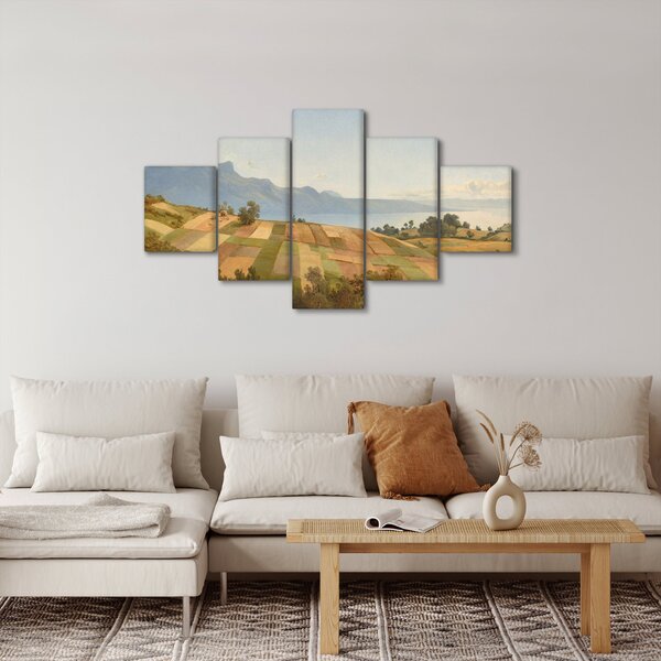 Obraz - Alexandre Calame, Swiss Landscape, reprodukce (125x70 cm)