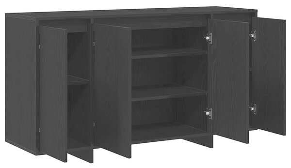 Servírovací skříň Černý dub 135 x 41 x 75 cm Kompozitní dřevo 3333895