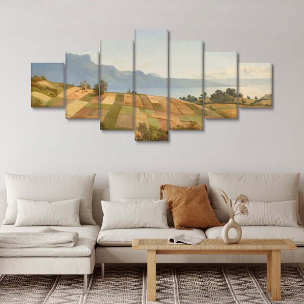 Obraz - Alexandre Calame, Swiss Landscape, reprodukce (210x100 cm)