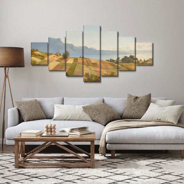 Obraz - Alexandre Calame, Swiss Landscape, reprodukce (210x100 cm)