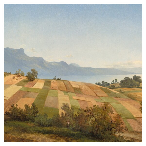 Obraz - Alexandre Calame, Swiss Landscape, reprodukce (30x30 cm)