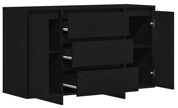 Servírovací skříň Černý dub 120 x 41 x 75 cm Kompozitní dřevo 3333915