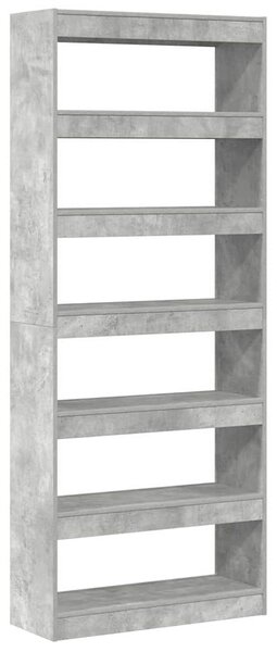 Knihovna 6 úrovní 80 x 30 x 198 cm Kompozitní dřevo 3333919