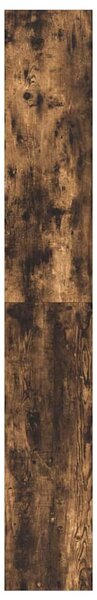 Knihovna 6 úrovní 80 x 30 x 198 cm Kompozitní dřevo Kouřový dub 3333920